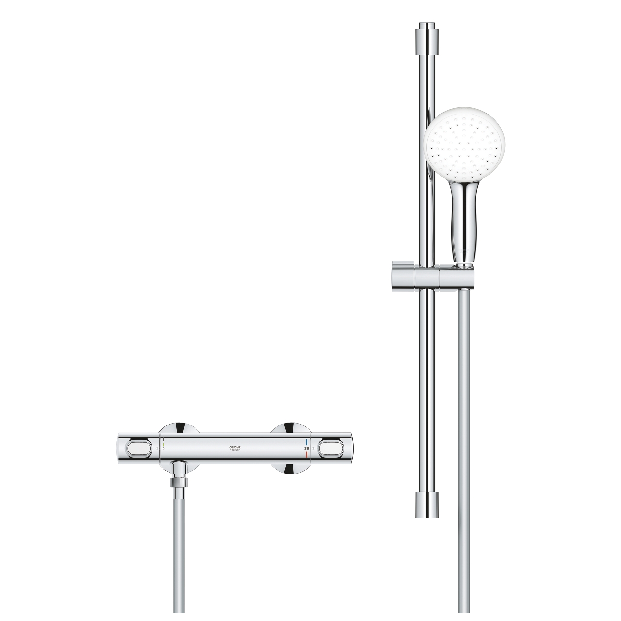 GROHE Душ комплект с термостатен смесител и окачване Grohtherm 500 34796001