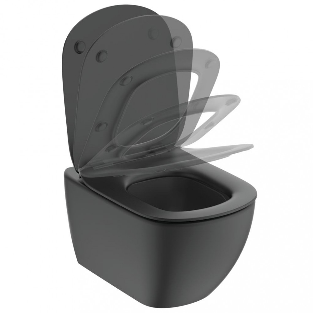 Пакет за баня с тоалетна чиния черен IDEAL STANDARD Tesi RimLS+ R0595V3