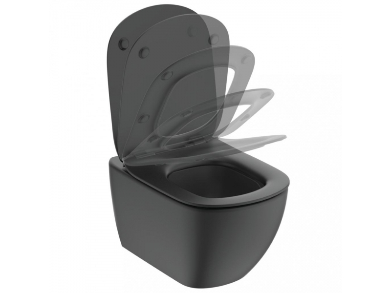 Пакет за баня с тоалетна чиния черен IDEAL STANDARD Tesi RimLS+ R0595V3