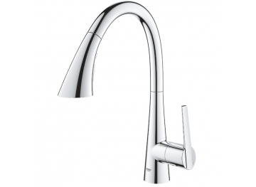GROHE Кухненски смесител с издърпващ се чучур (висок) с 3 функции 360° завъртане ZEDRA 32294002 
