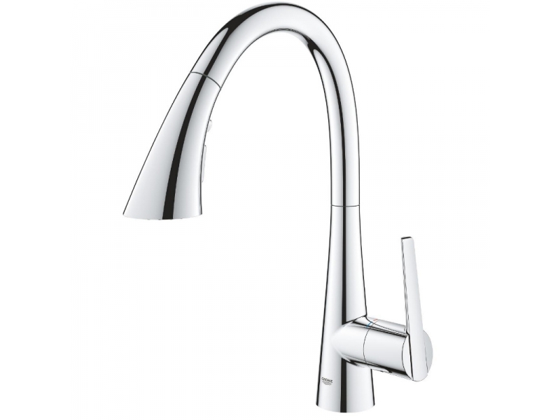 GROHE Кухненски смесител с издърпващ се чучур (висок) с 3 функции 360° завъртане ZEDRA 32294002 