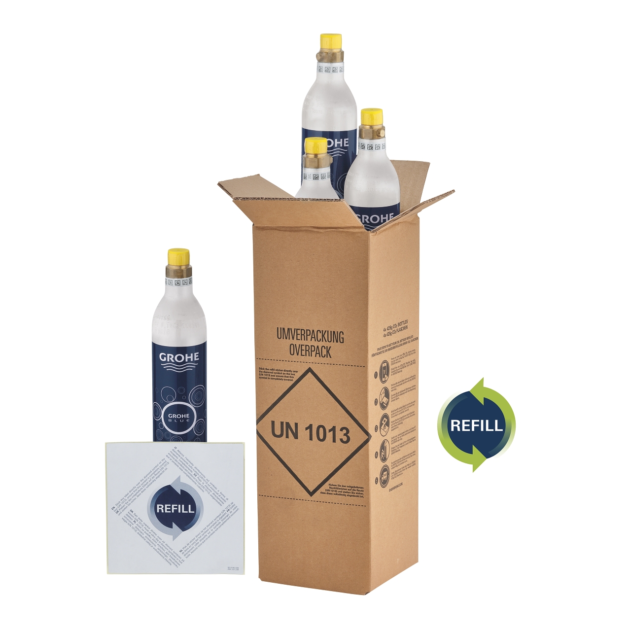 GROHE Blue 4бр. пълнители за 425 G CO2 бутилки 40687000