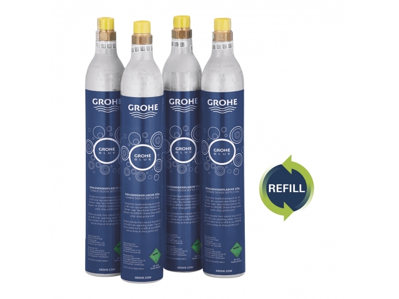 GROHE Blue 4бр. пълнители за 425 G CO2 бутилки 40687000