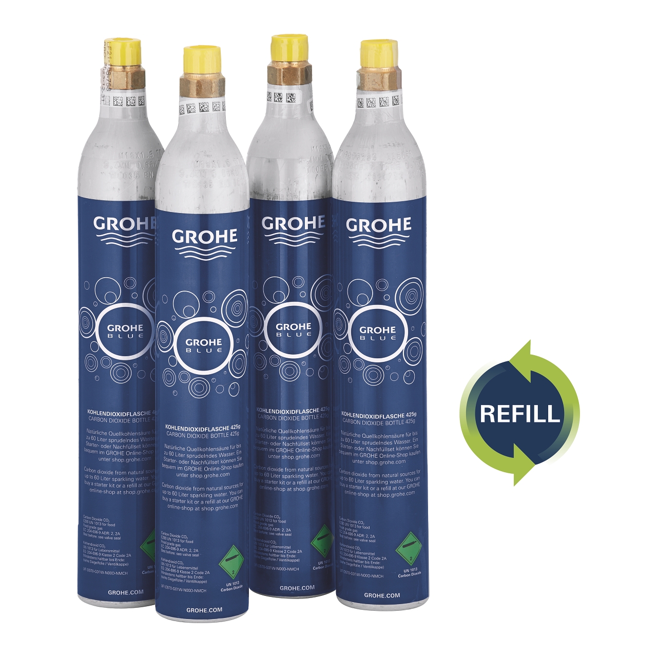 GROHE Blue 4бр. пълнители за 425 G CO2 бутилки 40687000