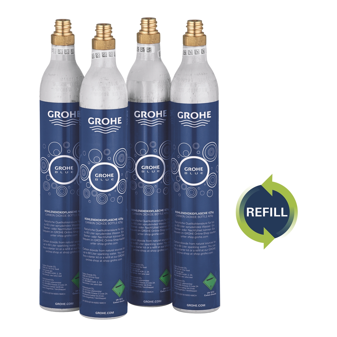 GROHE Blue 4бр. пълнители за 425 G CO2 бутилки 40687000