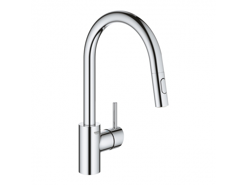 GROHE Кухненски смесител с издърпващ се чучур (висок) с 2 функции без олово и никел CONCETTO 31483002